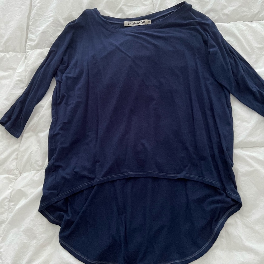 Michael Stars Navy High Low Top